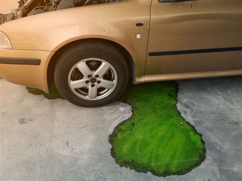 what is green fluid in a car|How to Determine Leaking Fluid by Color